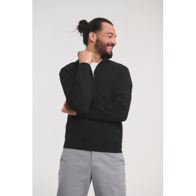 Authentic zipped neck sweatshirt